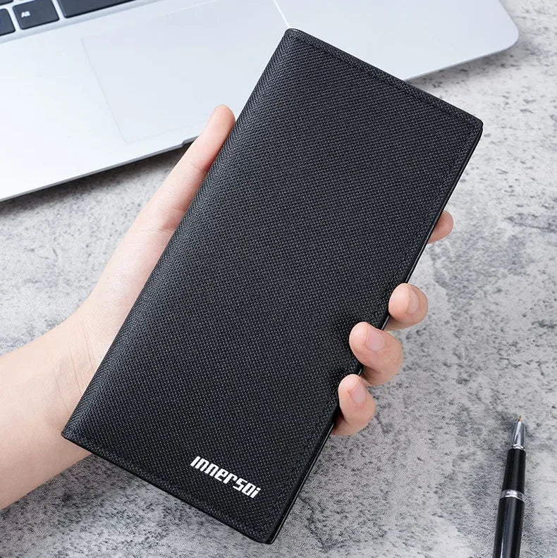 New Men's Wallet Long Fashion Men's Magnetic Buckle Plus Envelope Large-capacity Multi-card Pocket Wallet Multi-card Wallet