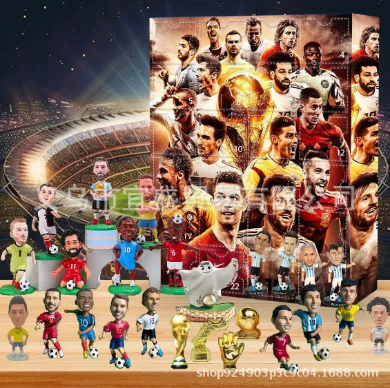 Soccer Star Countdown Advent Calendar Football Set 24 Day Advent Calendar Football Party Birthday Gifts Sports Christmas gifts