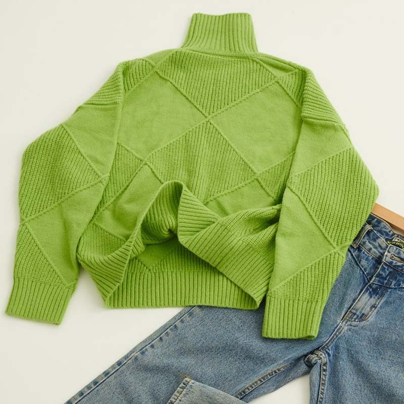 Averly | Pull Texturé à Col Roulé