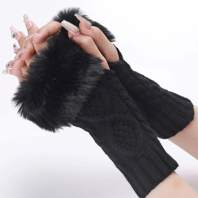 Gants Chauds De Couleur Unie