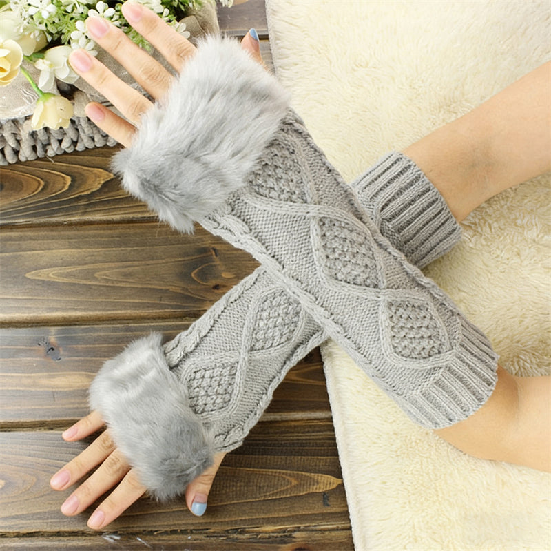 Gants Chauds De Couleur Unie