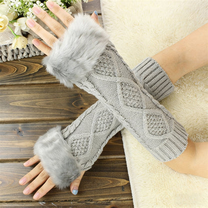 Gants Chauds De Couleur Unie