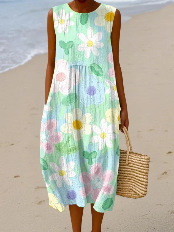 Érin | Robe midi Pastel Blossom
