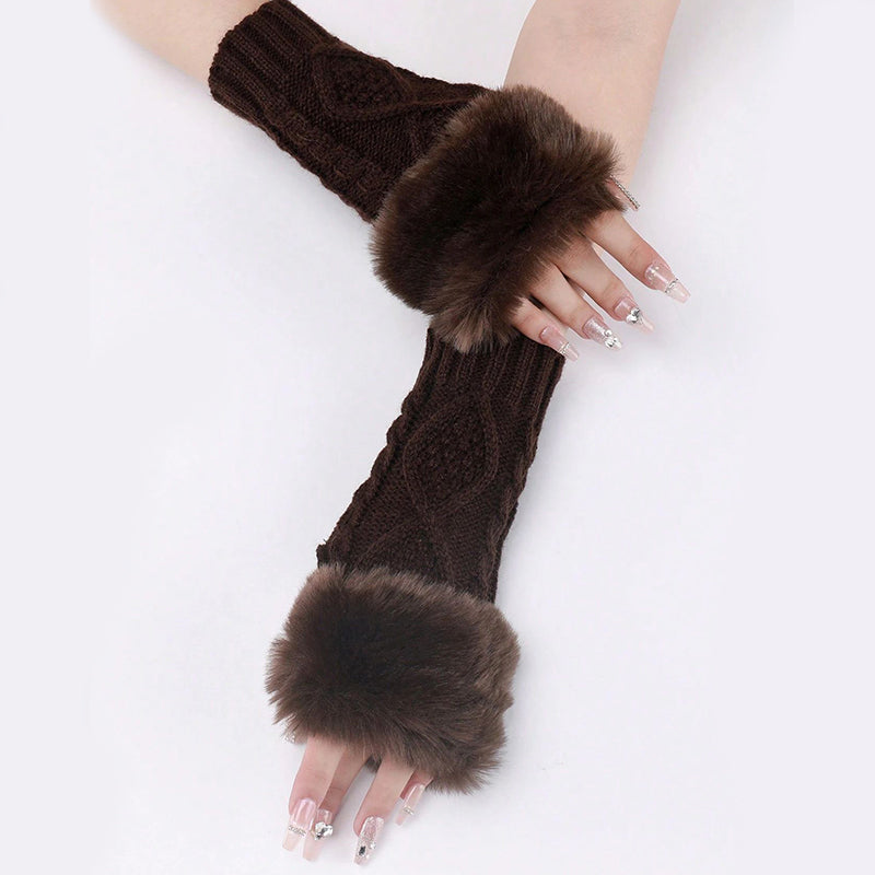 Gants Chauds De Couleur Unie