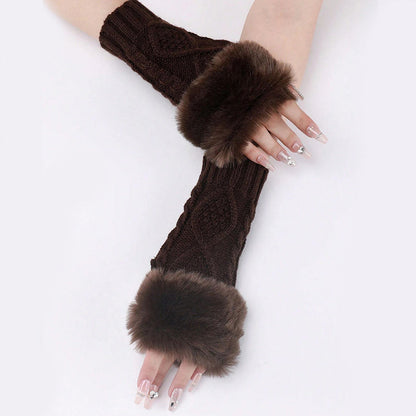 Gants Chauds De Couleur Unie