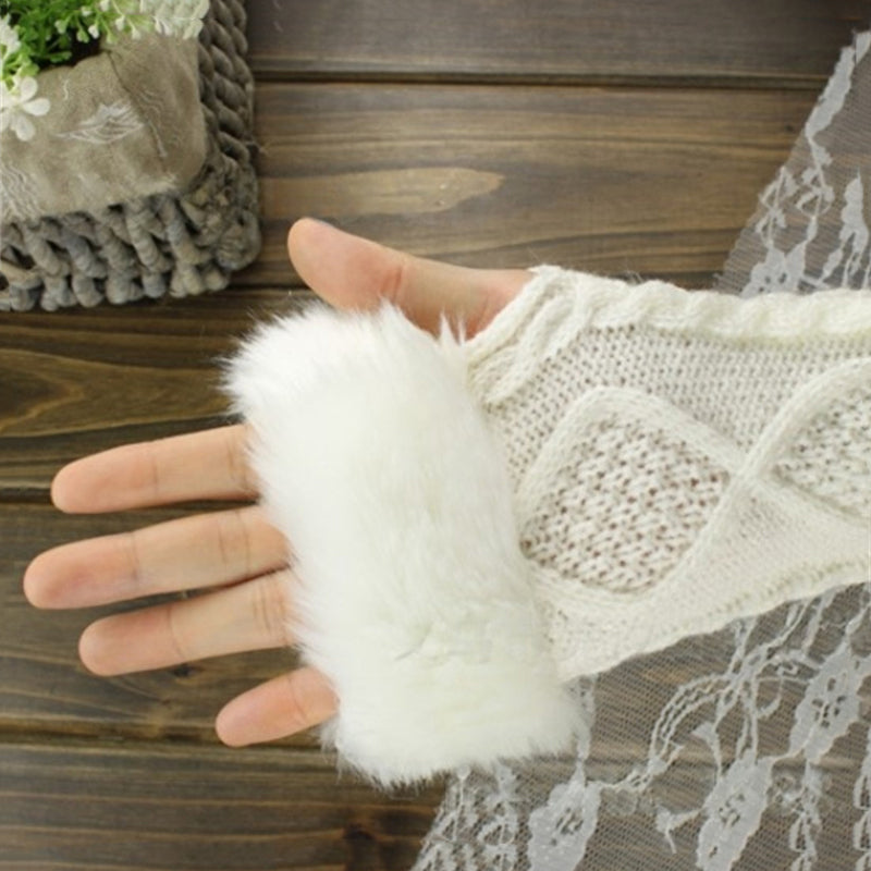 Gants Chauds De Couleur Unie