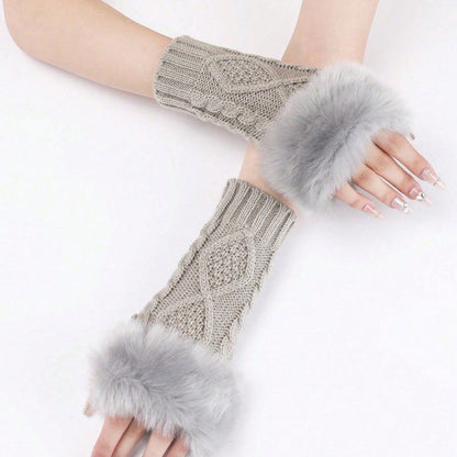 Gants Chauds De Couleur Unie