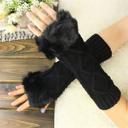 Gants Chauds De Couleur Unie