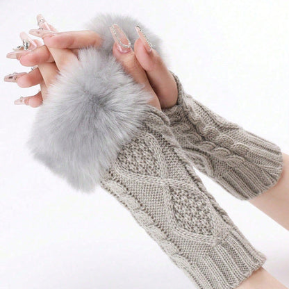 Gants Chauds De Couleur Unie