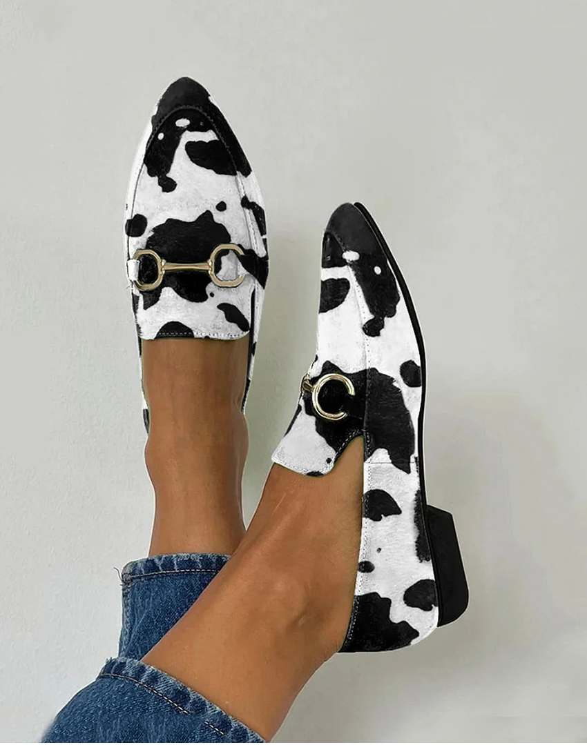 Mocassins imprimés Diana avec détail de boucle