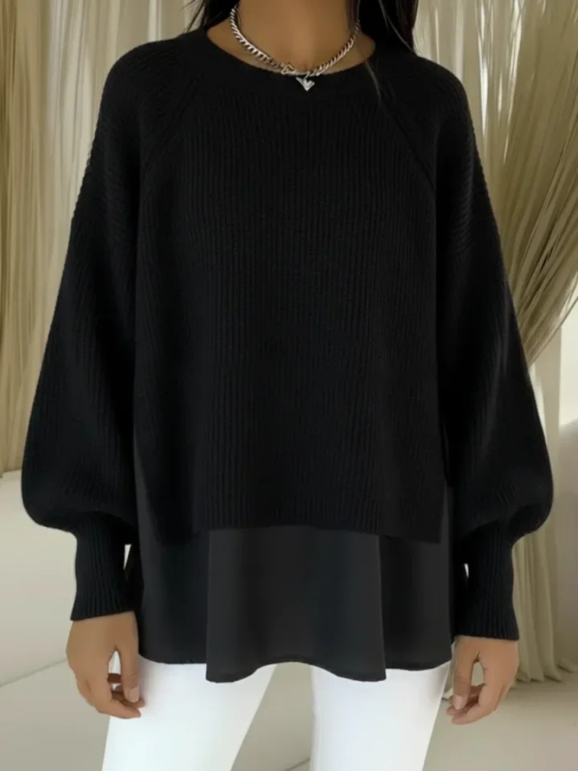 Denise™ | Tricoté à Couches Pull