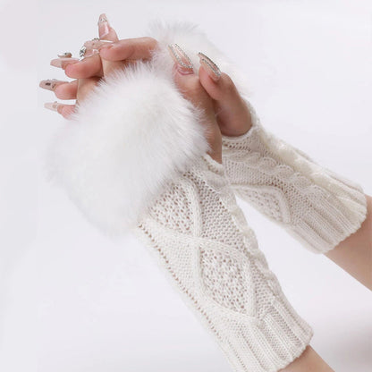 Gants Chauds De Couleur Unie