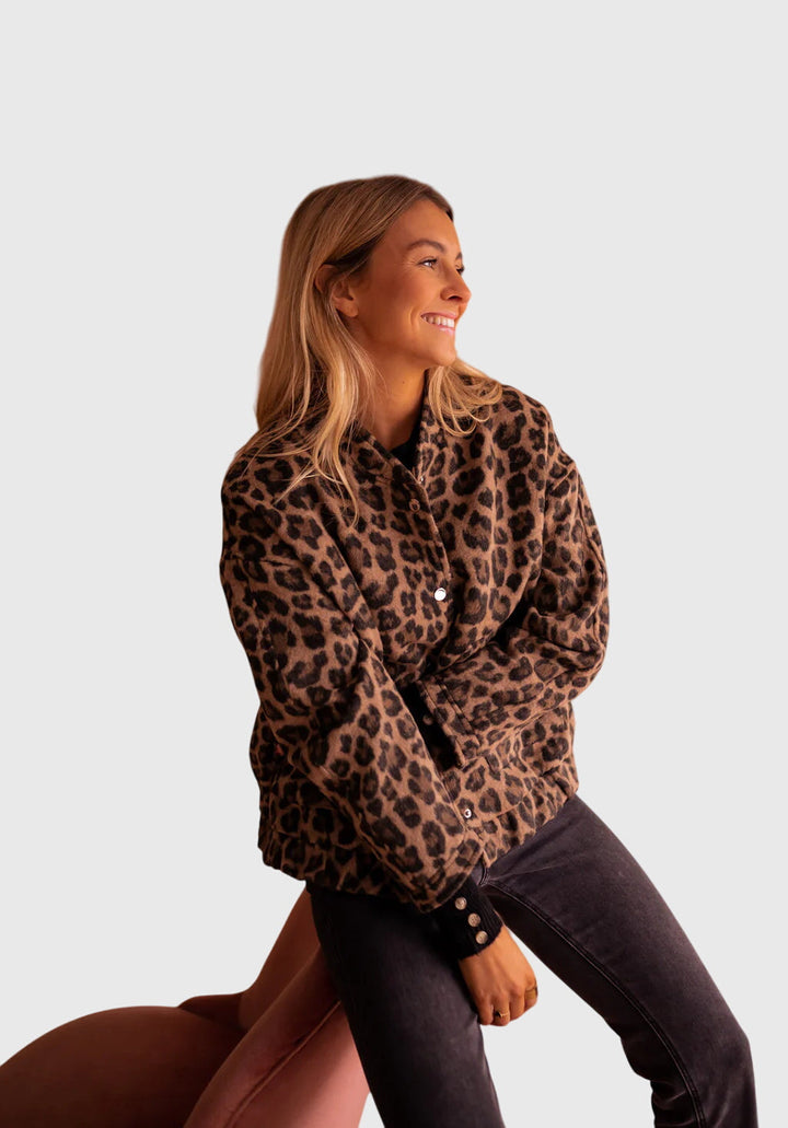 Elodie | Chic Veste à Imprimé Léopard