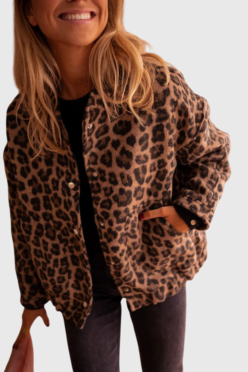 Elodie | Chic Veste à Imprimé Léopard