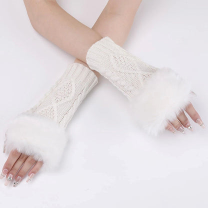 Gants Chauds De Couleur Unie