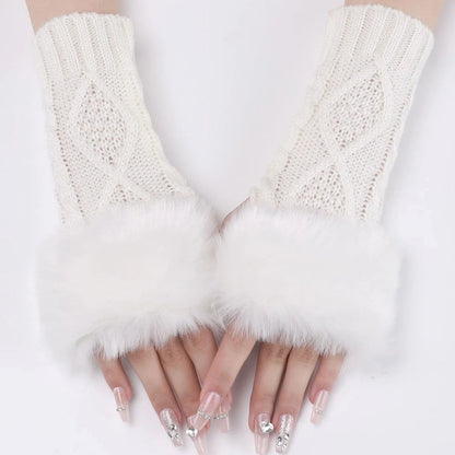 Gants Chauds De Couleur Unie