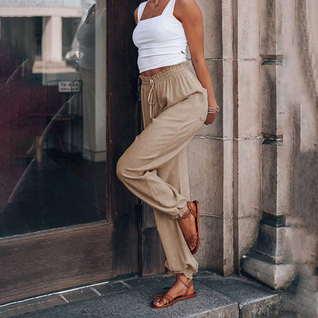 Kaeli – Pantalons Élegants à Cordon