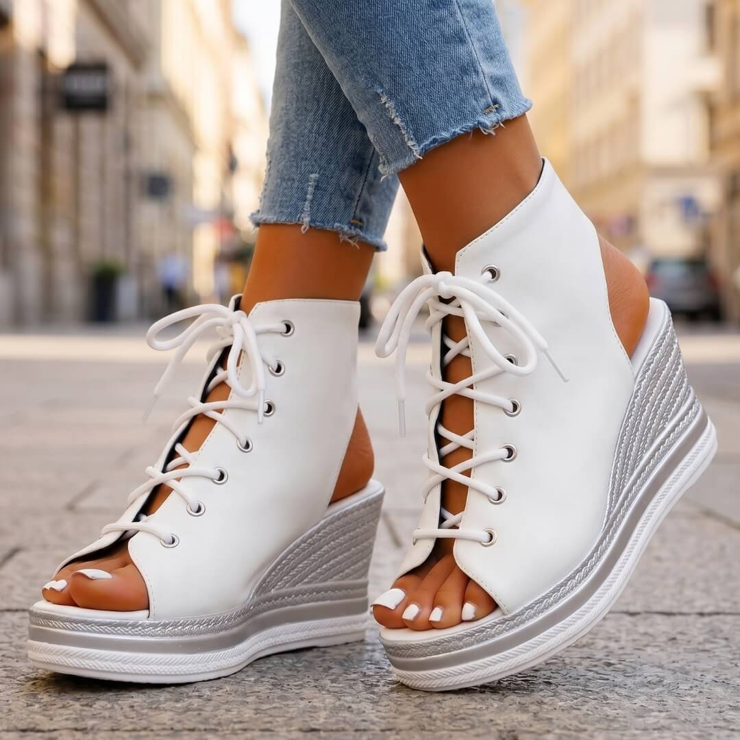 Camélia™ | Sandales compensées ouvertes