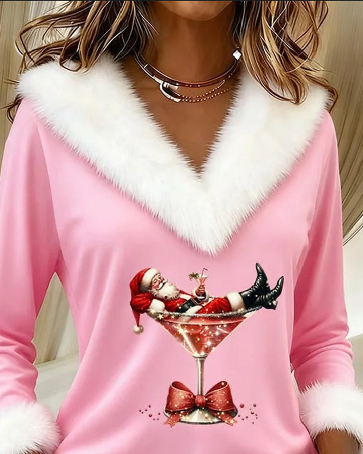 Zina | Luxe Santa Plush Top