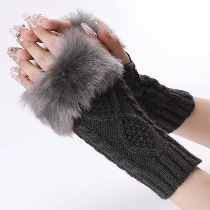 Gants Chauds De Couleur Unie