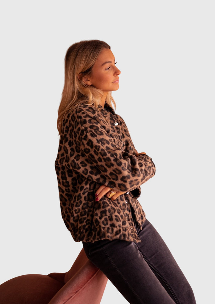 Elodie | Chic Veste à Imprimé Léopard