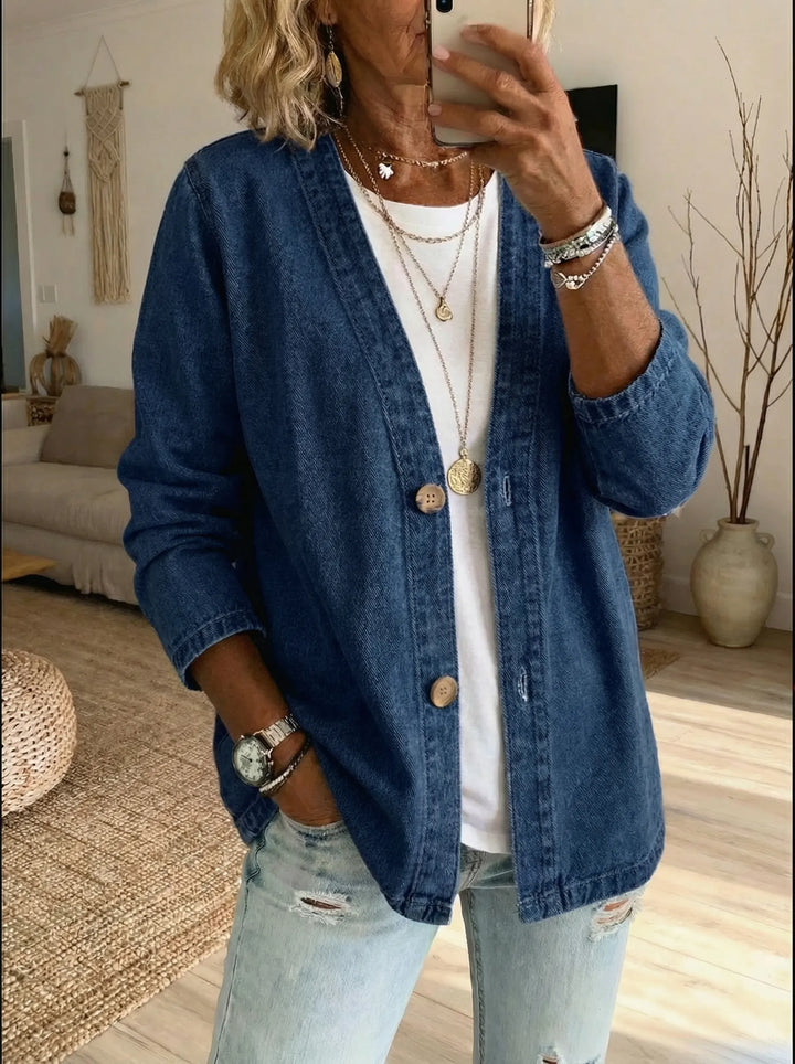 Daria - Manteau en denim boutonné