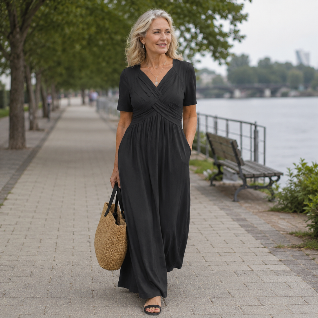 ISADORA | ROBE MIDI ÉLÉGANTE COUPE A