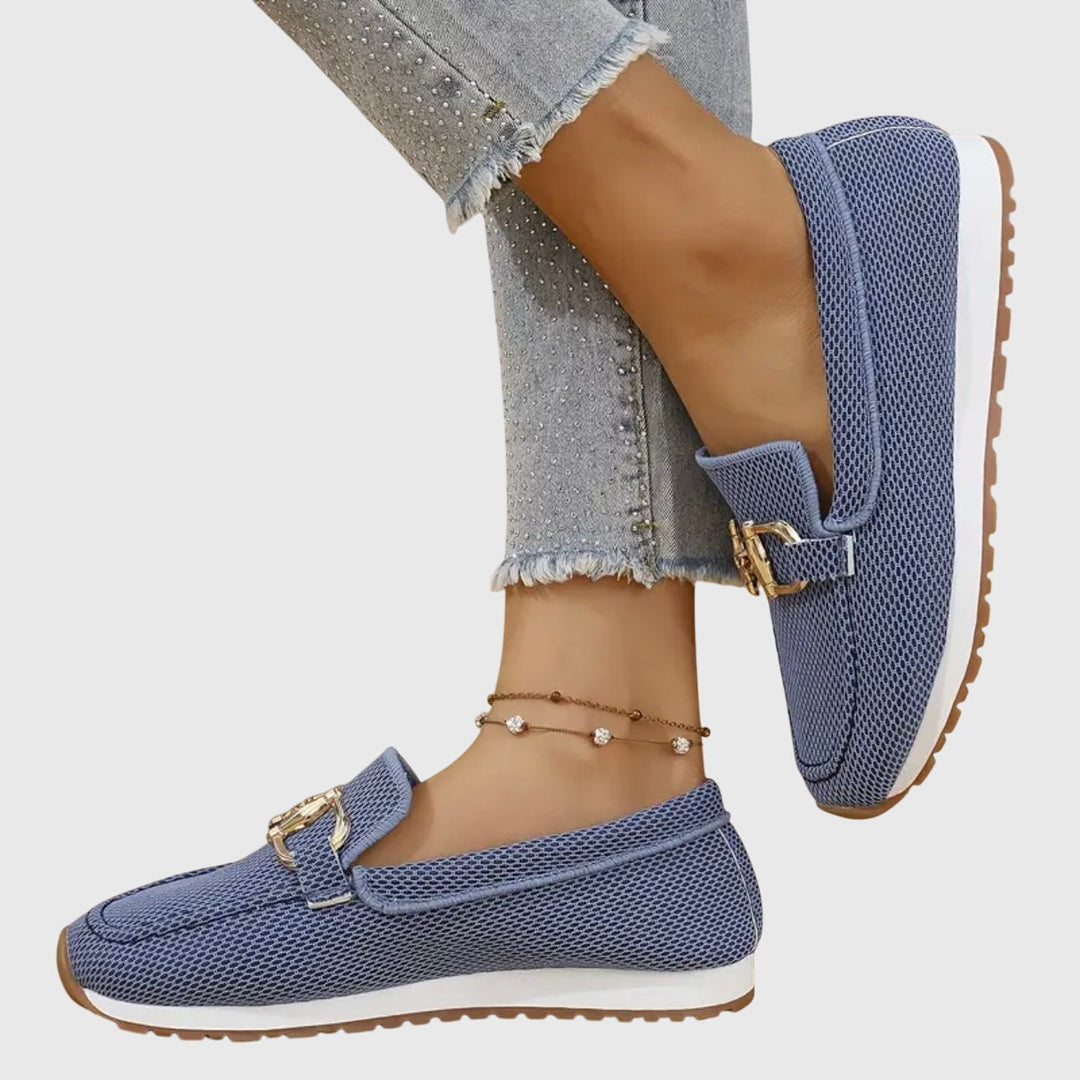 NILA Orthopedic Loafers with Basket Weave Design