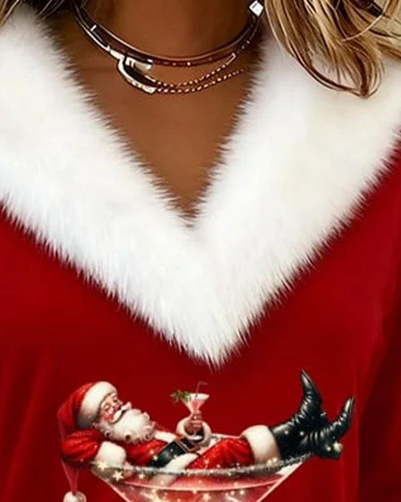 Zina | Luxe Santa Plush Top