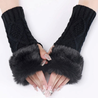 Gants Chauds De Couleur Unie