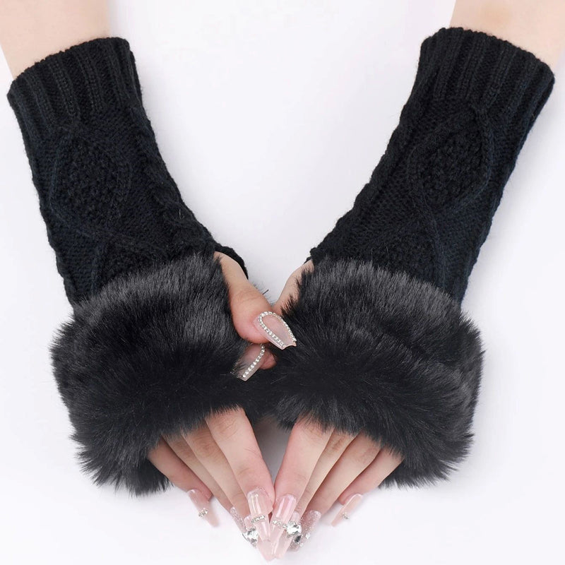 Gants Chauds De Couleur Unie