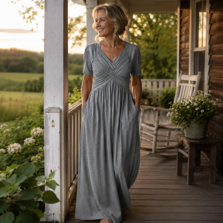 ISADORA | ROBE MIDI ÉLÉGANTE COUPE A