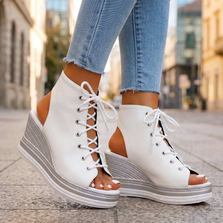 Camélia™ | Sandales compensées ouvertes