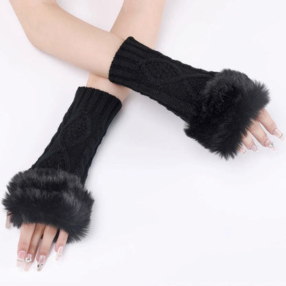 Gants Chauds De Couleur Unie