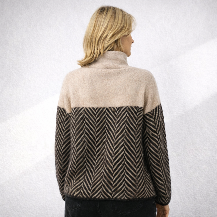 Eva - Pull en Tricot Chevrons