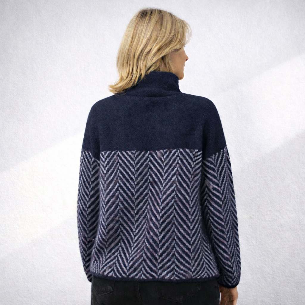 Eva - Pull en Tricot Chevrons