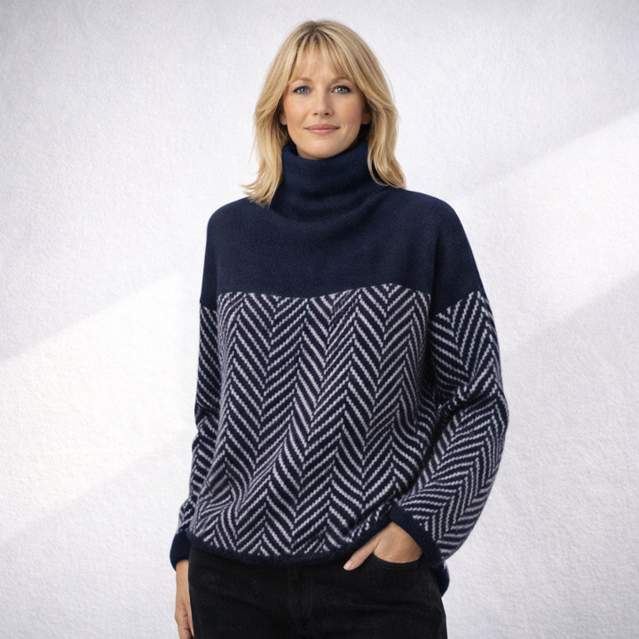 Eva - Pull en Tricot Chevrons