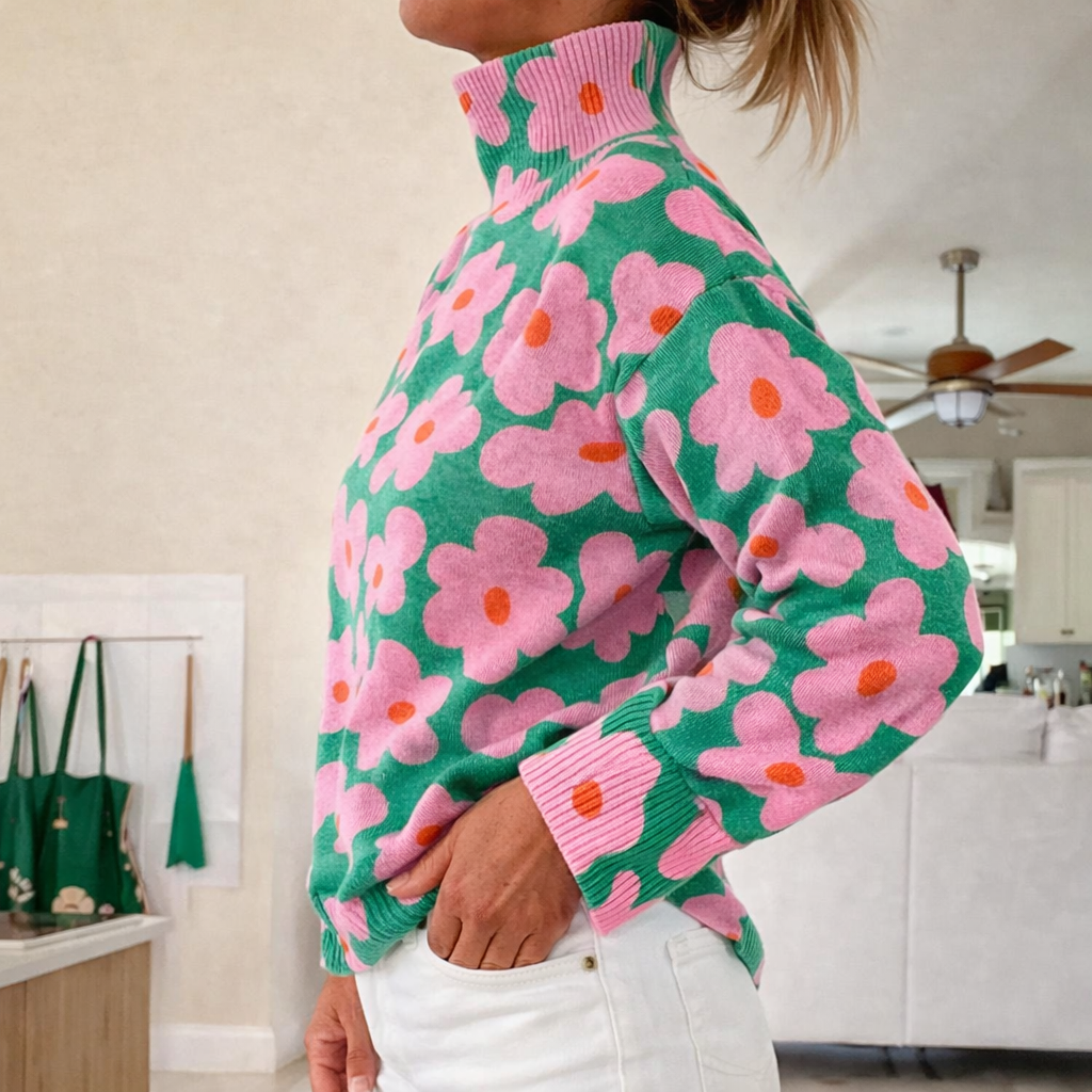 Aspen | Pull en maille florale
