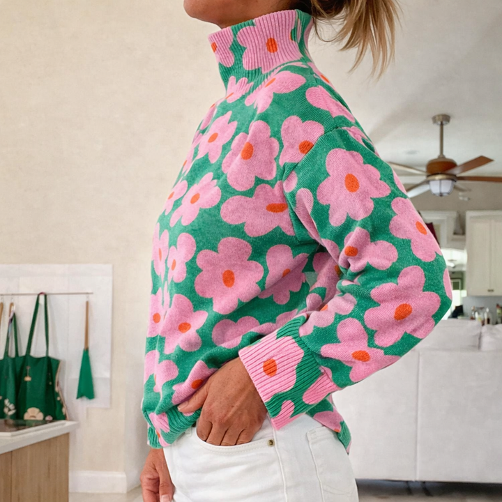 Aspen | Pull en maille florale