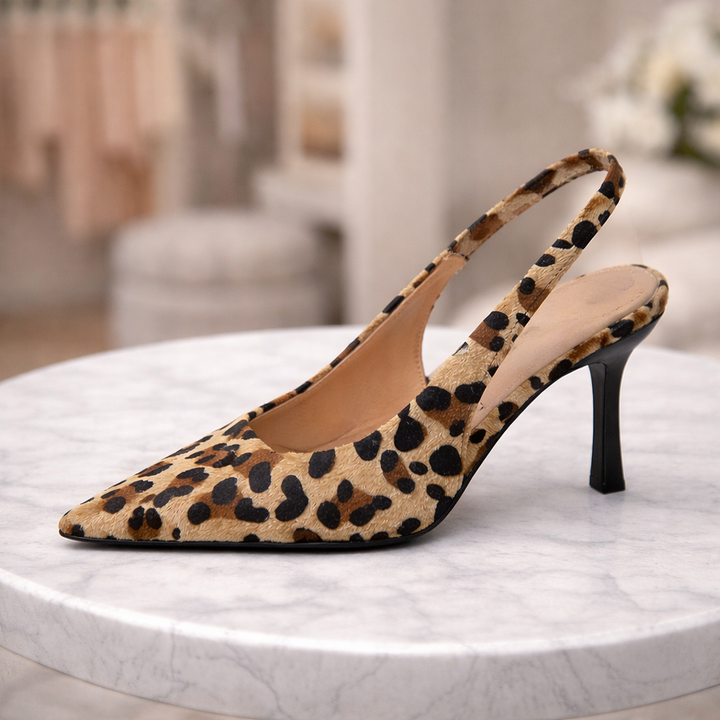 Maria | Talons aiguilles à imprimé léopard