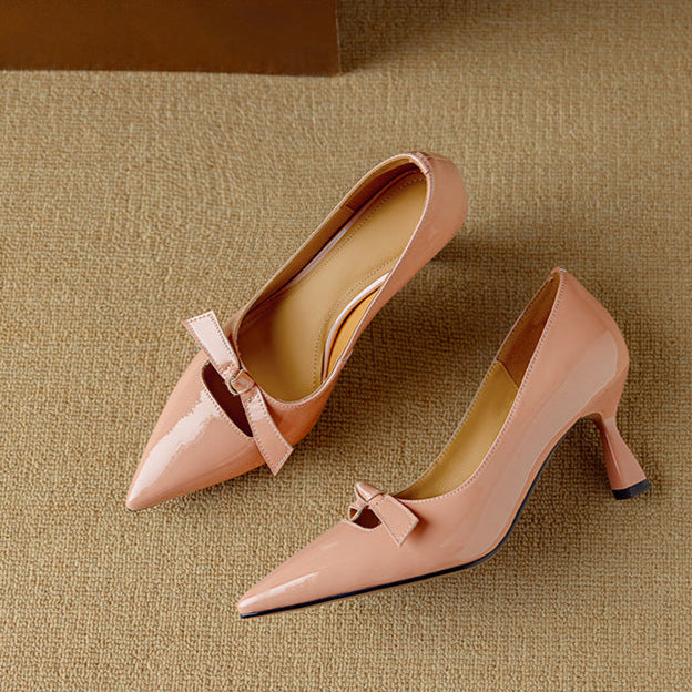 Escarpins Élégants en Cuir Véritable Elayna