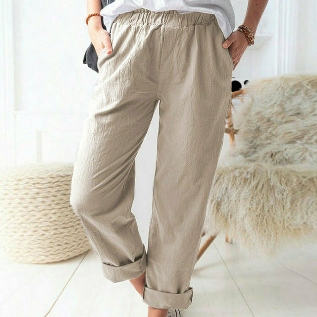 Neria - Pantalon à Structure Douce