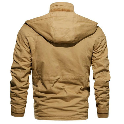 Hugo™ | Veste Hiver Homme Sherpa Douce avec Capuche Amovible