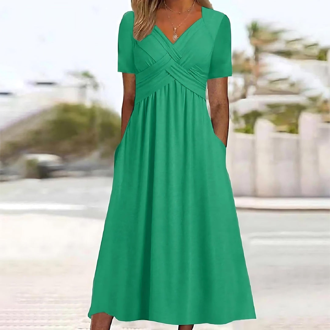 ISADORA | ROBE MIDI ÉLÉGANTE COUPE A