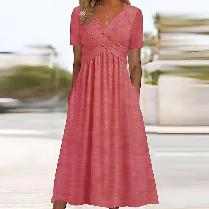 ISADORA | ROBE MIDI ÉLÉGANTE COUPE A