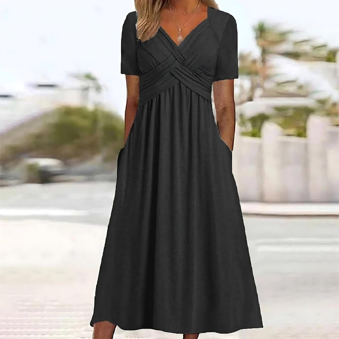 ISADORA | ROBE MIDI ÉLÉGANTE COUPE A