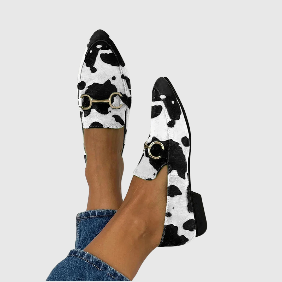 Mocassins imprimés Diana avec détail de boucle