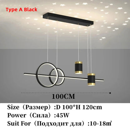 Nordic Restaurant Hanglampen LED Eettafel Keuken Kroonluchter Modern Minimalistisch Hotel Bar Cafe Glans Home Indoor Lampen
