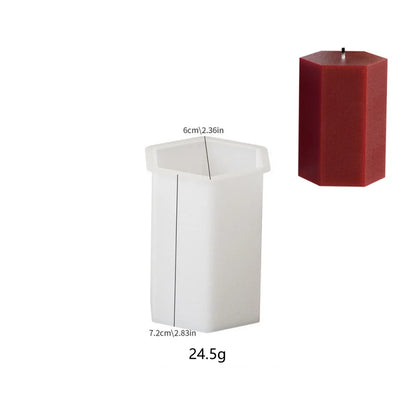 3D Geometric Silicone Candle Mold Texture Cylindrical Soap Mold DIY Nordic Style Aromatherapy Candle Mold Home Decoration