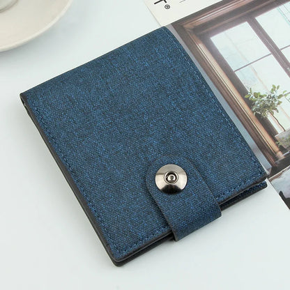 Multifunctional Men's Canvas Wallet Leisure Travel Lightweight Portable Short Style All Match Male Credit Card Holder Coin Purse
